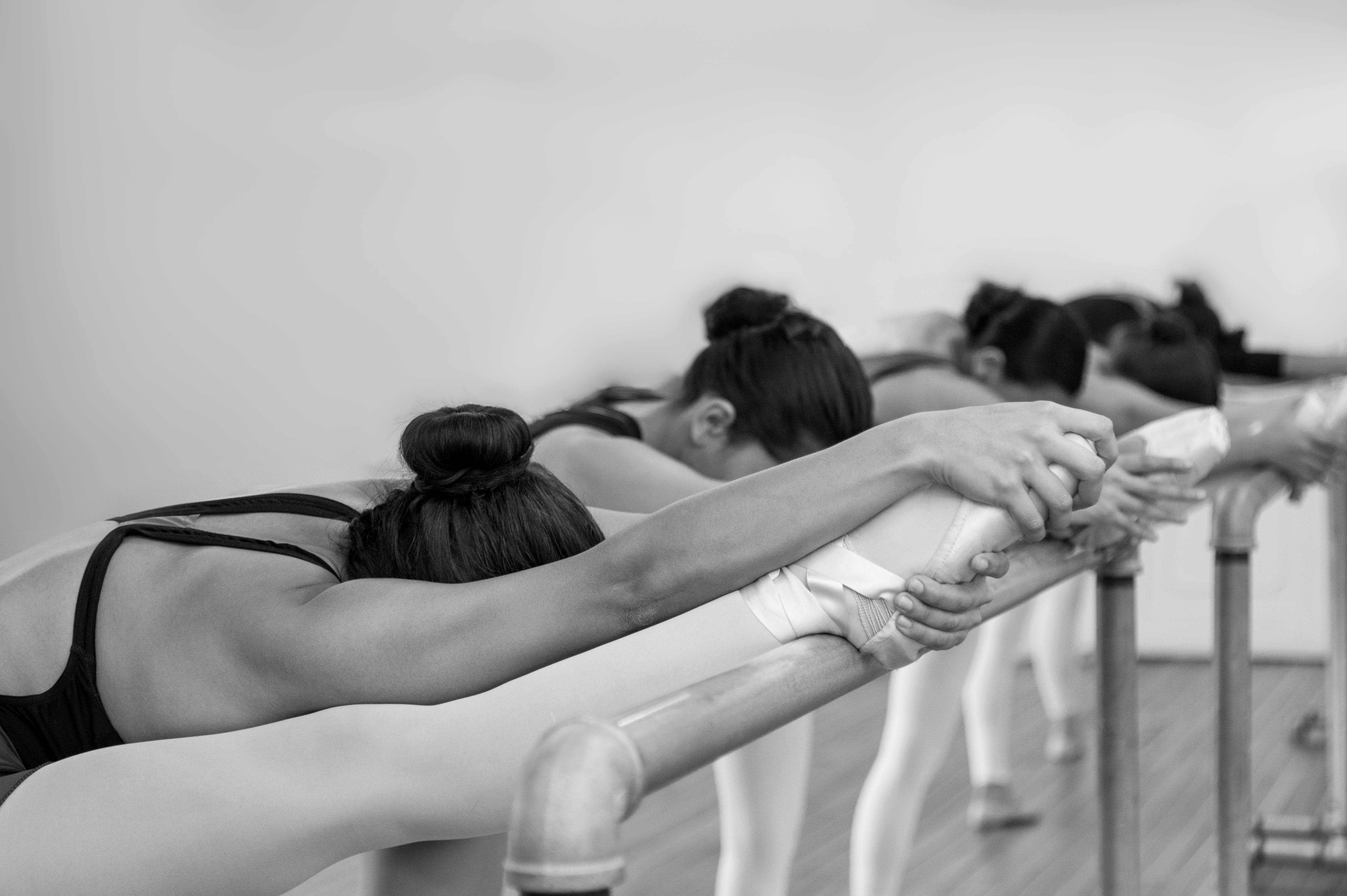 A parent and young dancer