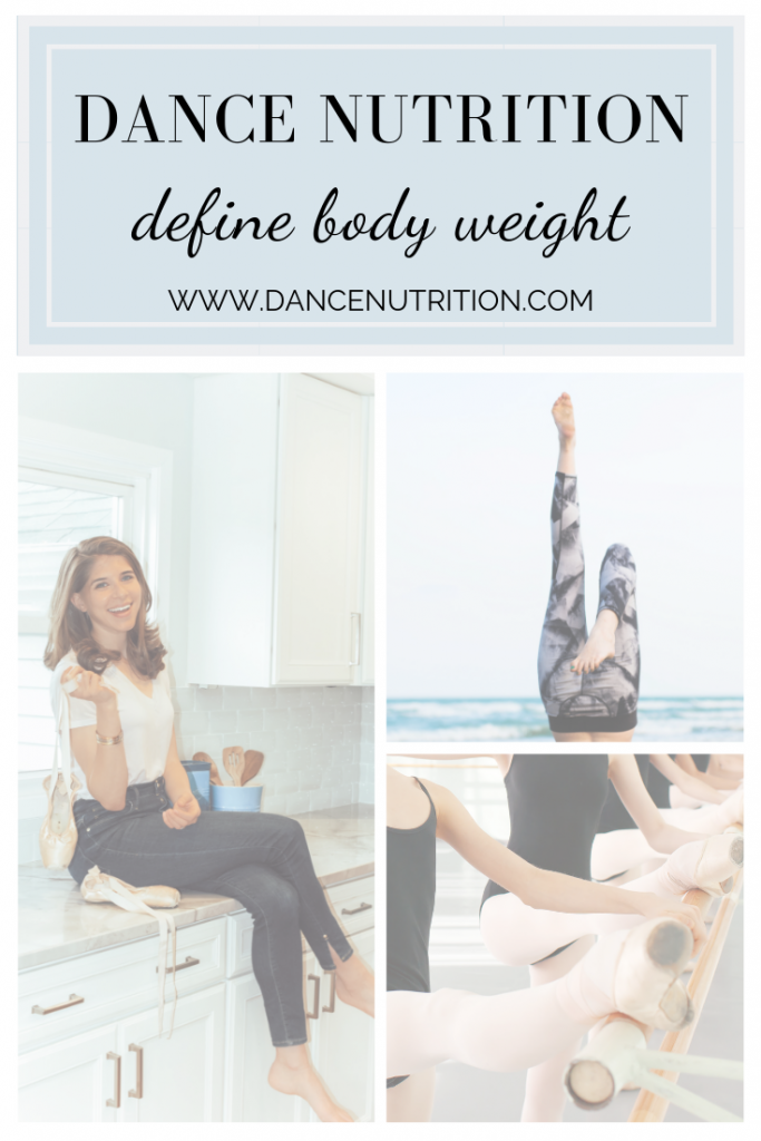 dancer nutrition define a healthy body weight