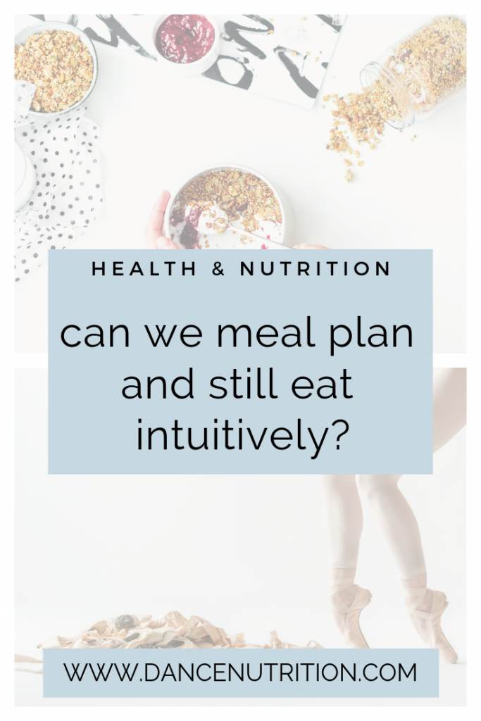 meal planning and intuitive eating