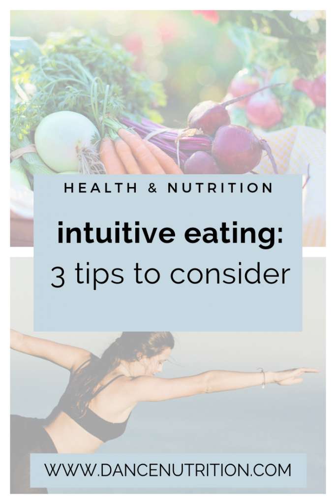 intuitive eating for dancers