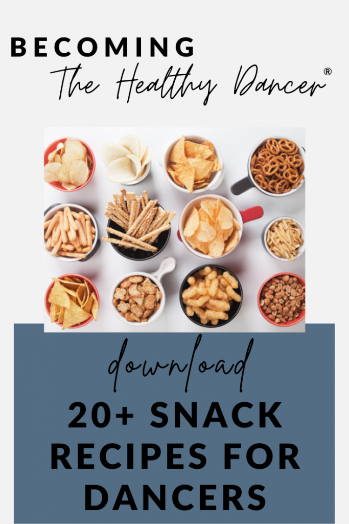 free download for dancers- snack recipes