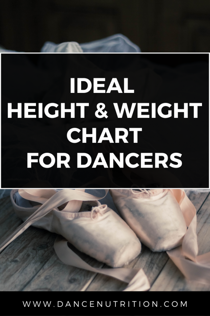 ideal height and weight chart for dancers