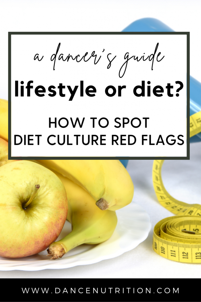 diet culture in dance