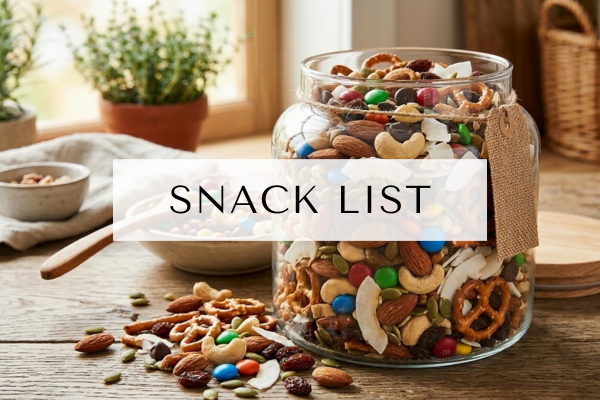 The Healthy Dancer Snack List